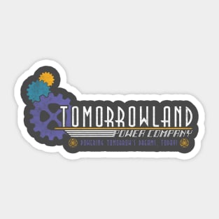 Tomorrowland Power Company (White) Sticker